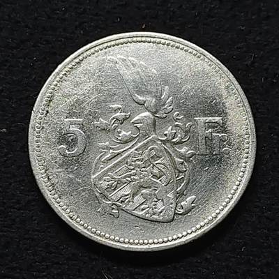 【全场包邮】纯粹捡漏拍472场（免费代拍第9场） - 卢森堡1929年夏洛特女大公5法郎银币