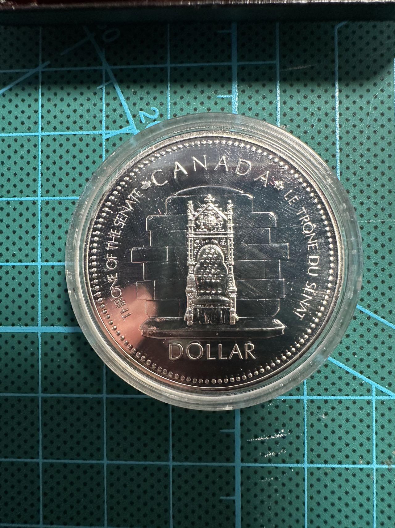 蒂克钱币-第54场 外国精品套币 银币专场 加拿大1977年 伊丽莎白二世银禧精制纪念银币 原盒