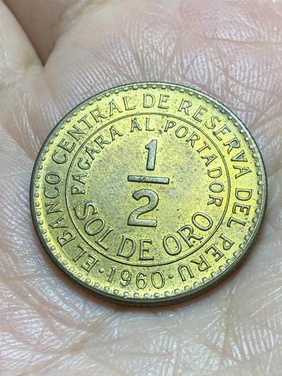 2025年第一百一十九场(总第一百四十五场）外国好品散币(免佣金) - 秘鲁1960年1/2索尔