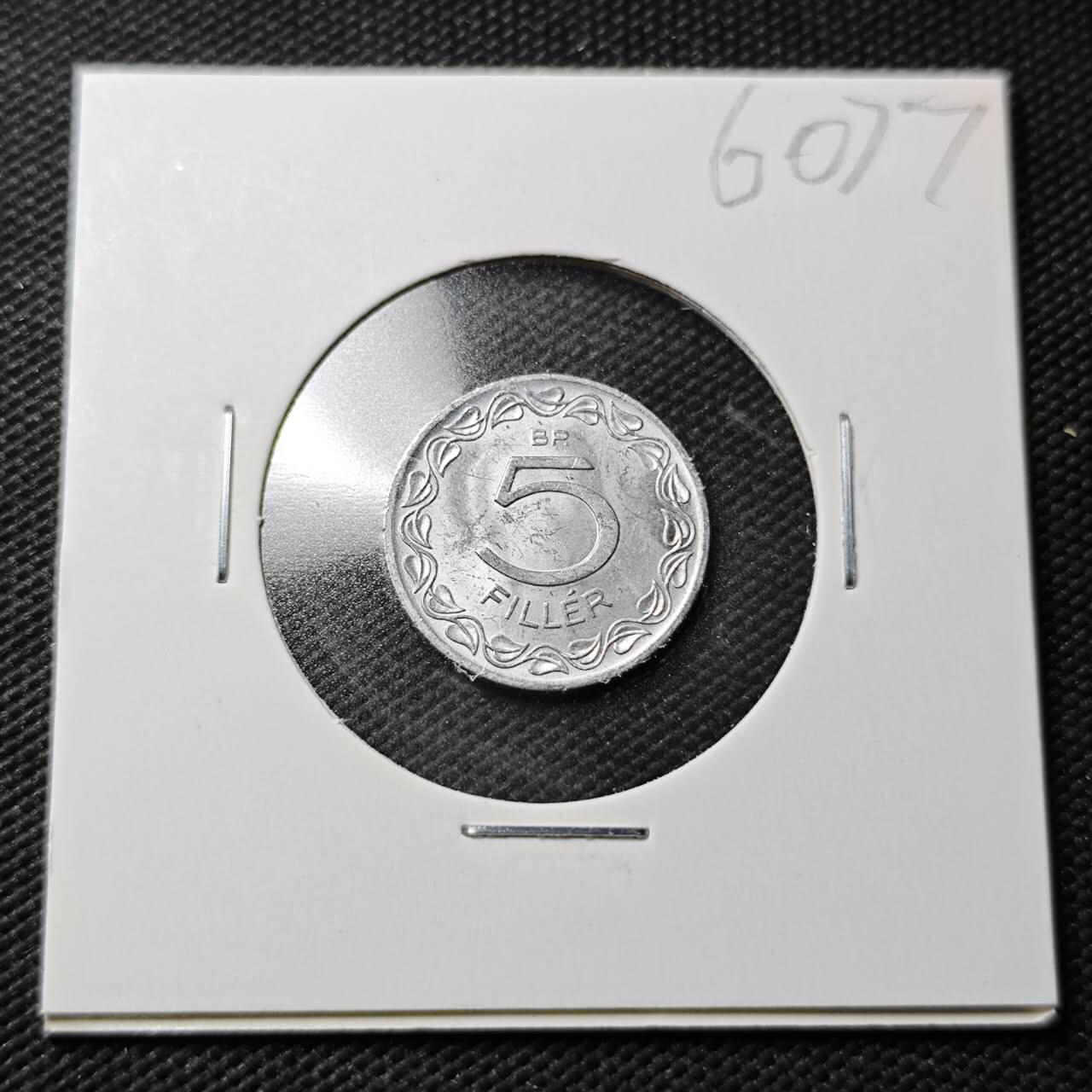 KK钱币收藏小铺  第360场  2月预留时间 周末发货  1970匈牙利5菲勒少女