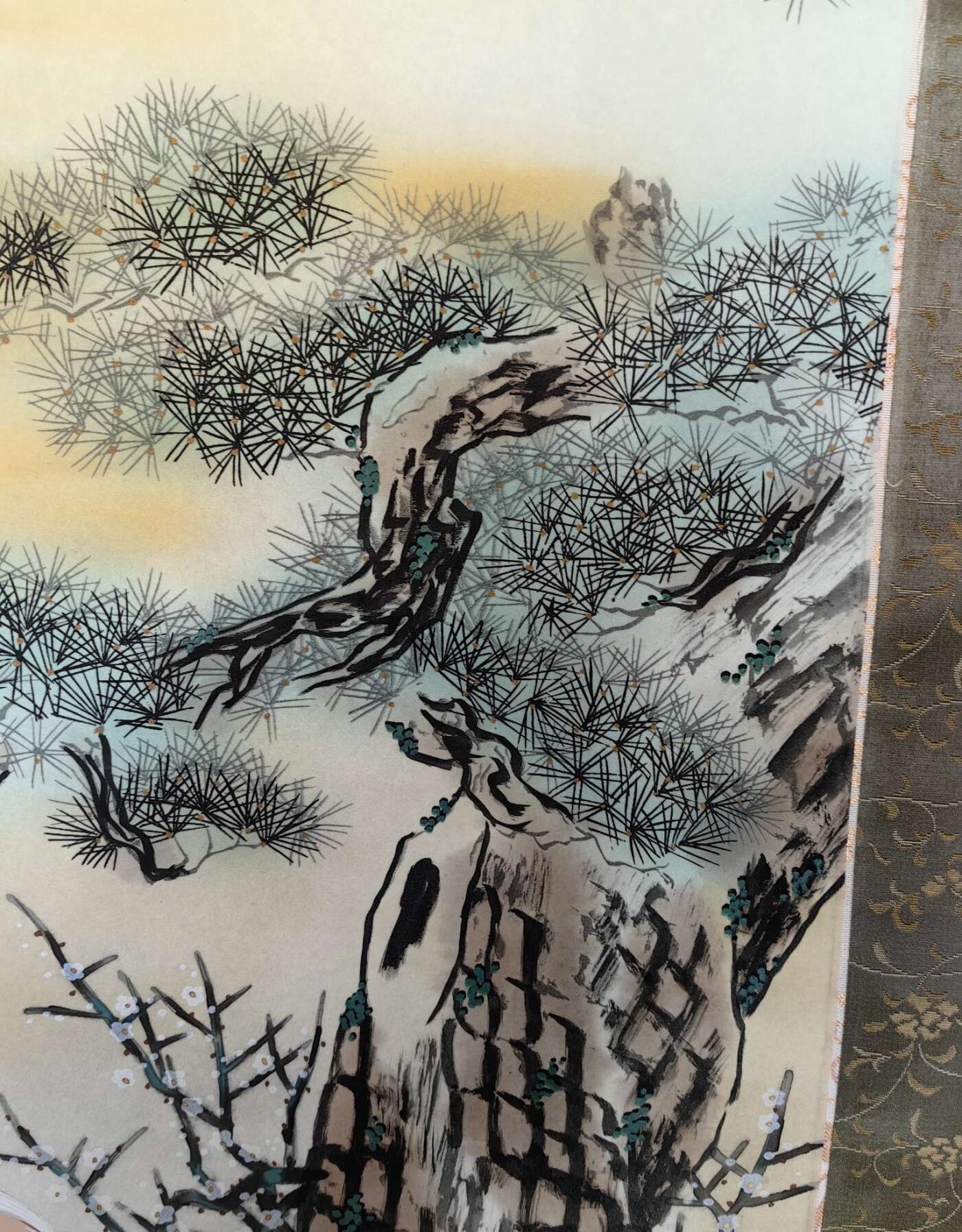 日本特选凌裱绢本卷轴