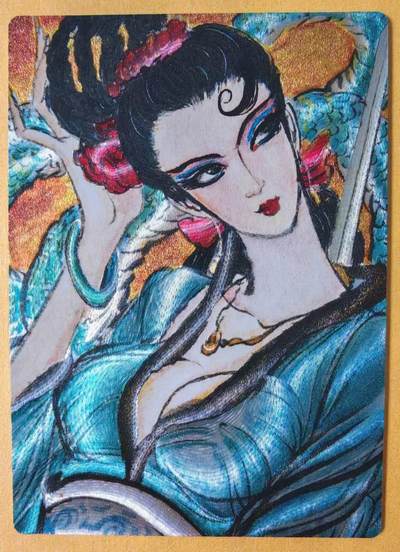 趣卡卡拍No.18期（无佣金免手续费，分享成交有奖） - 【粗闪】昆仑万象 -权迎东 限量兑换卡 青蛇粗闪