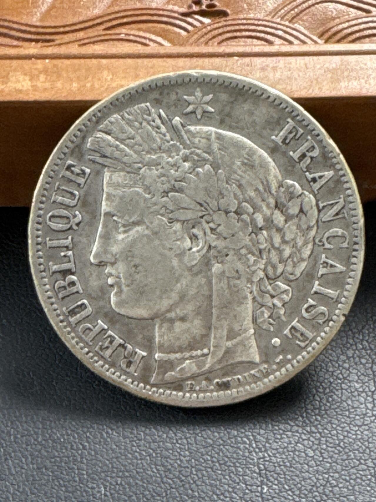 ❤️【币观天下】❤️ 第329期钱币拍卖- 2025.10.31周五晚上6点半场-长期征集拍品 法国1819年丰收女神银币