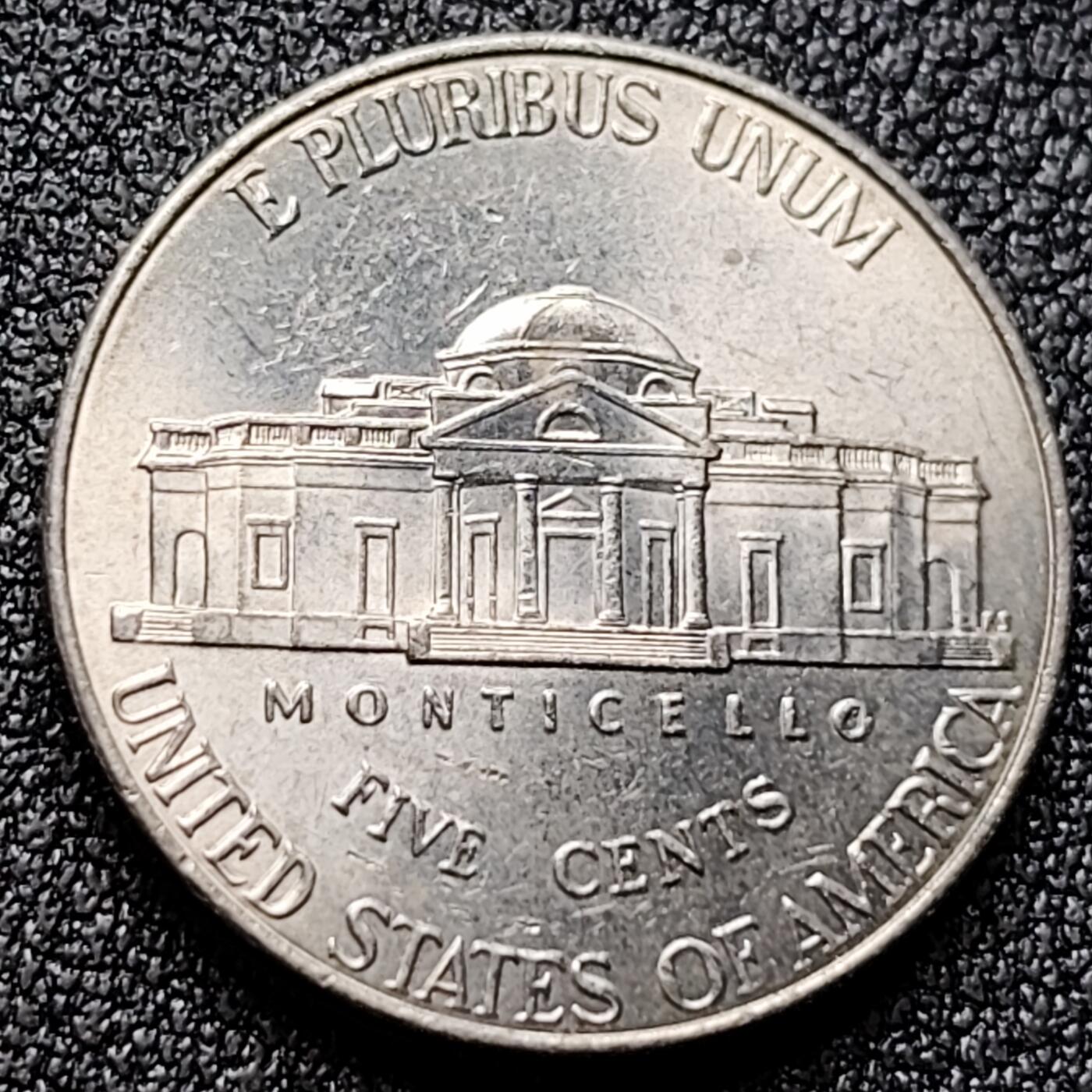 泉币菌-第119场-精品福利场 原光极美品 美国2011年5美分纪念币 杰斐逊 及 故居蒙蒂塞洛庄园 21mm 