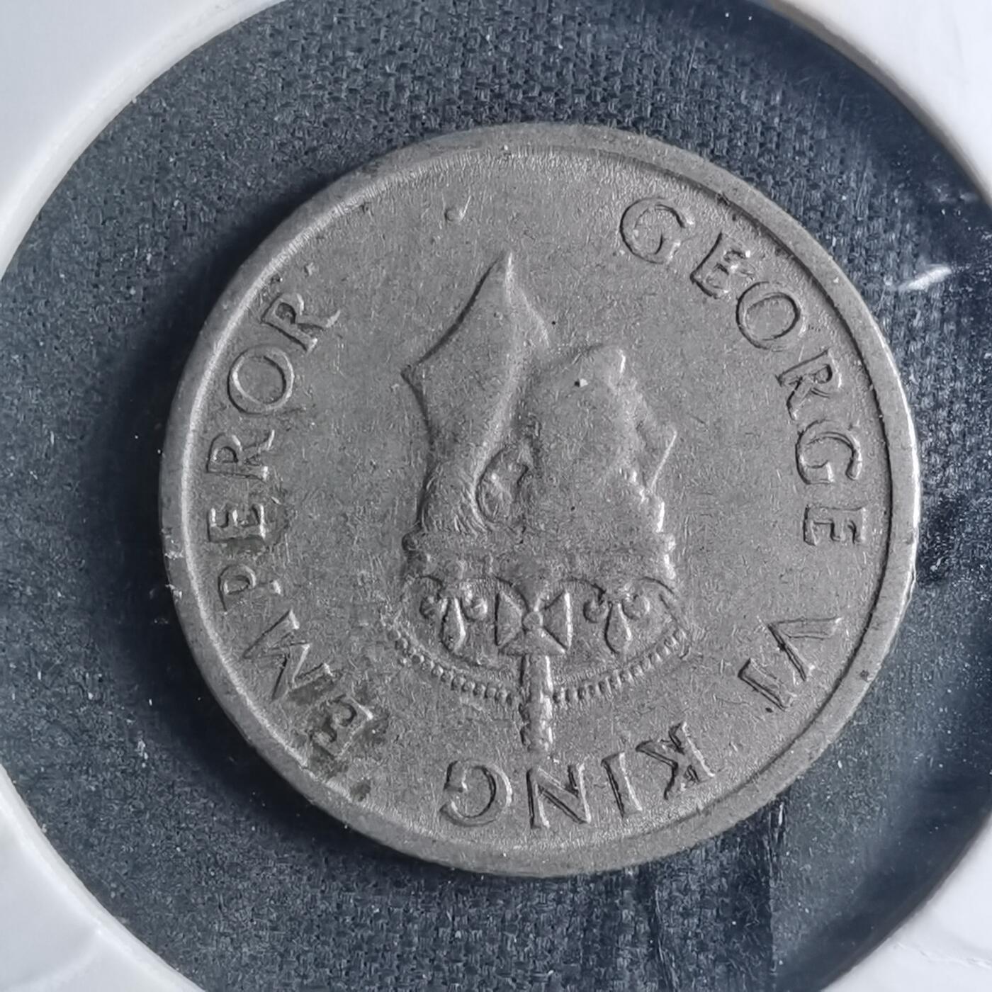 沼泽如烟--第885场 英属印度1947年四分之一卢比