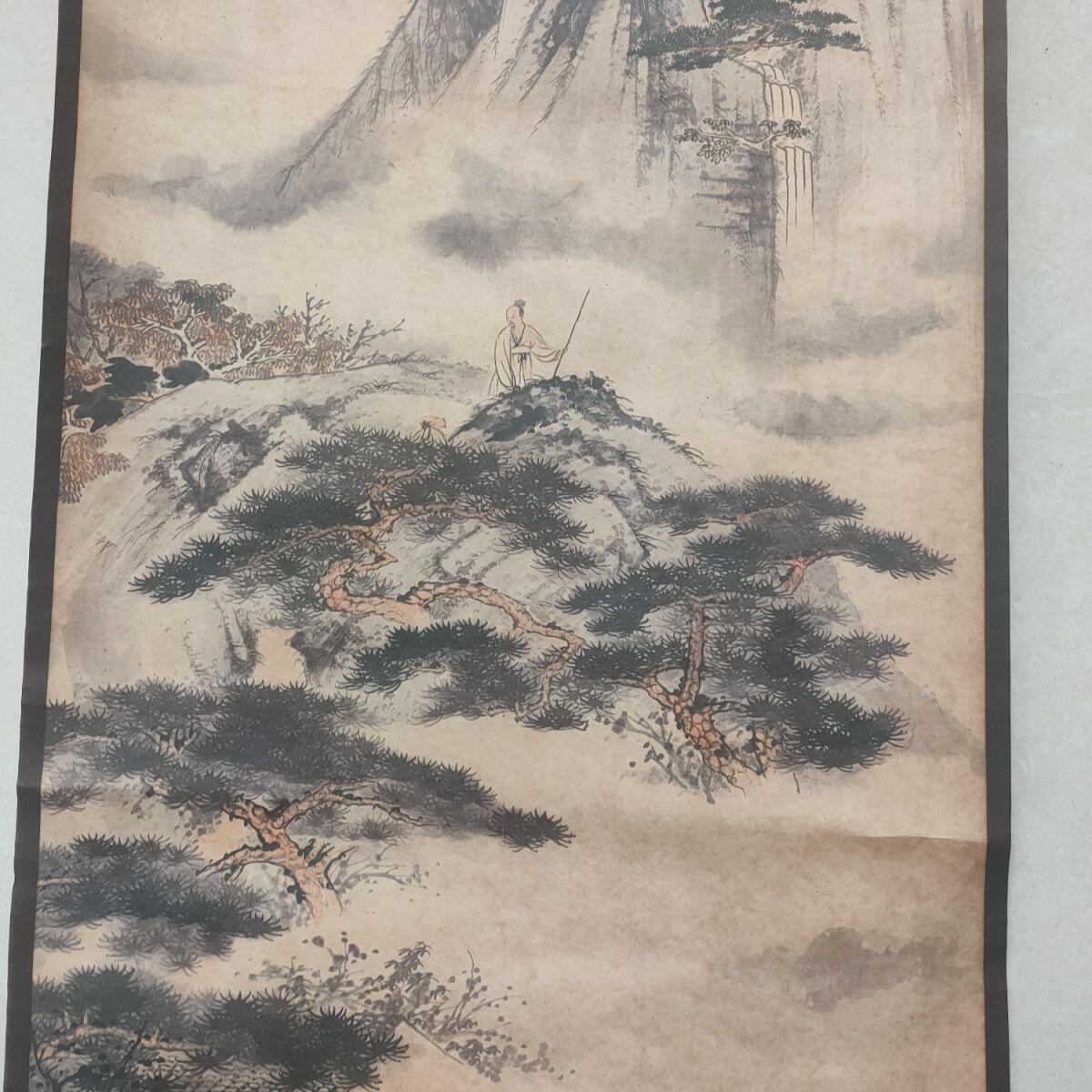 听雨轩（10） 名家名画中堂挂画（一） 石涛山水图