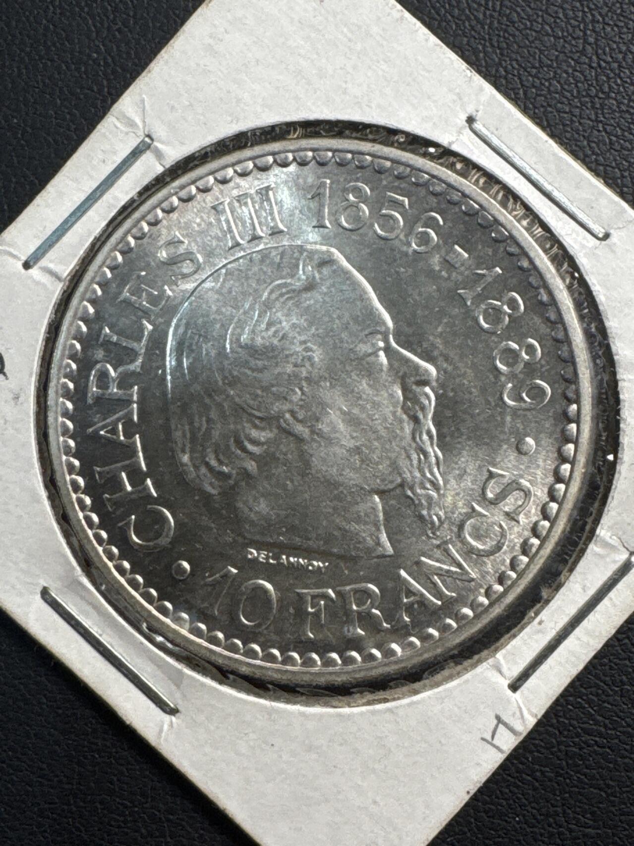 ❤️【币观天下】❤️ 第329期钱币拍卖- 2025.10.31周五晚上6点半场-长期征集拍品 摩纳哥1966年银币