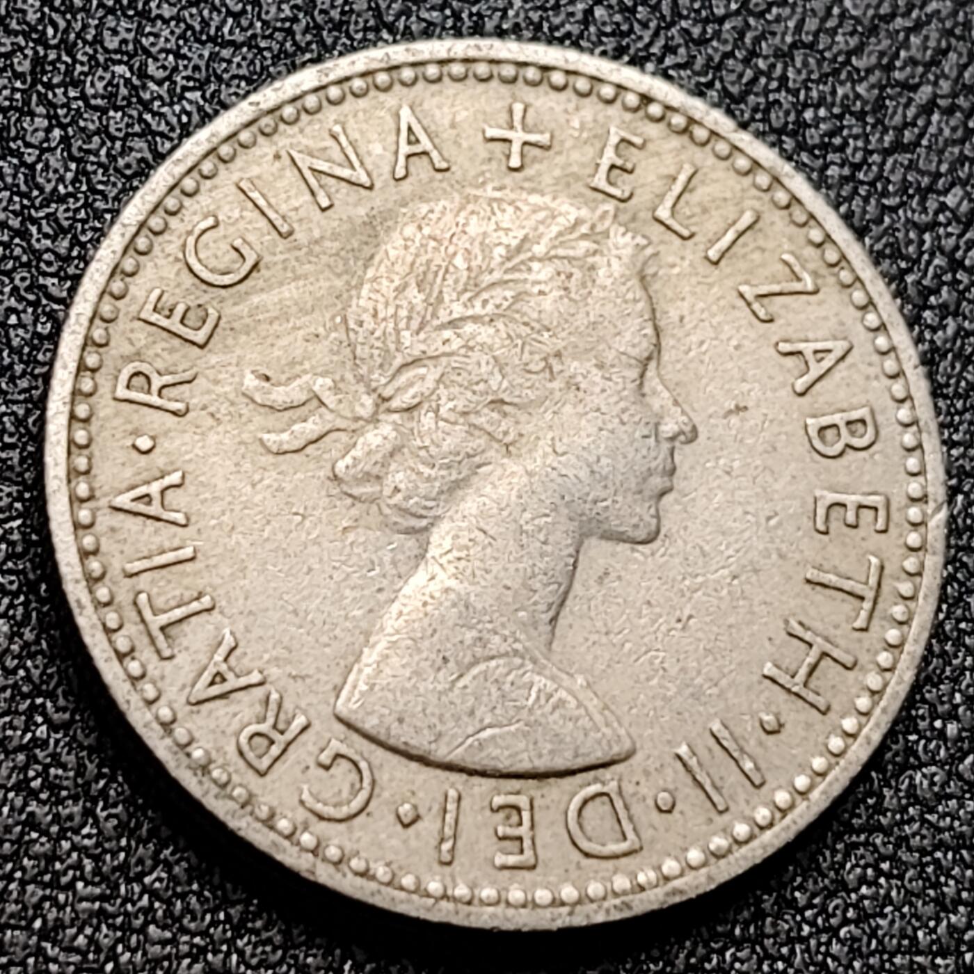泉币菌-第119场-精品福利场 1955年 英国1先令 3狮 英格兰 23.5mm