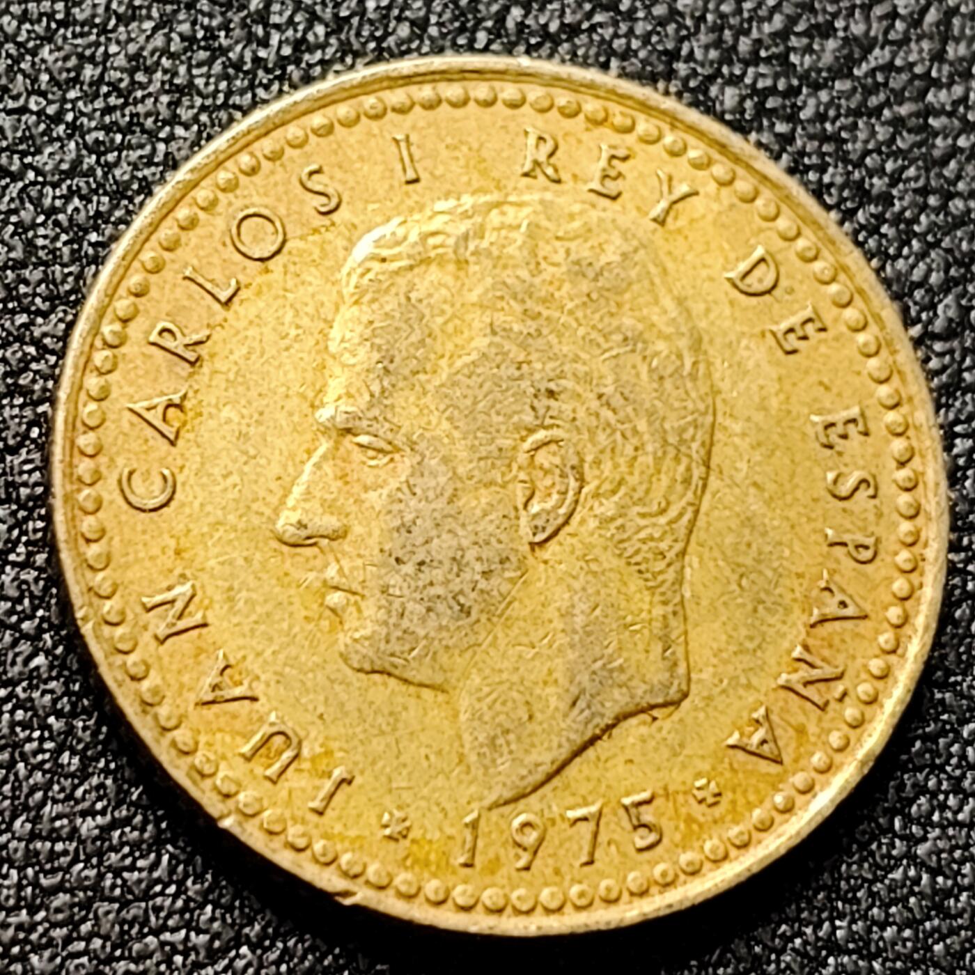 泉币菌-第119场-精品福利场 卡洛斯一世 西班牙1比萨塔铜币 直径21mm 