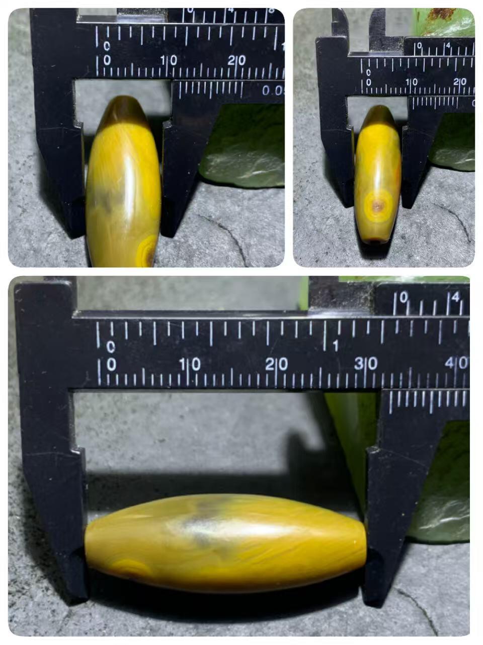 精美高玉化天眼纹战国红玛瑙勒子一颗