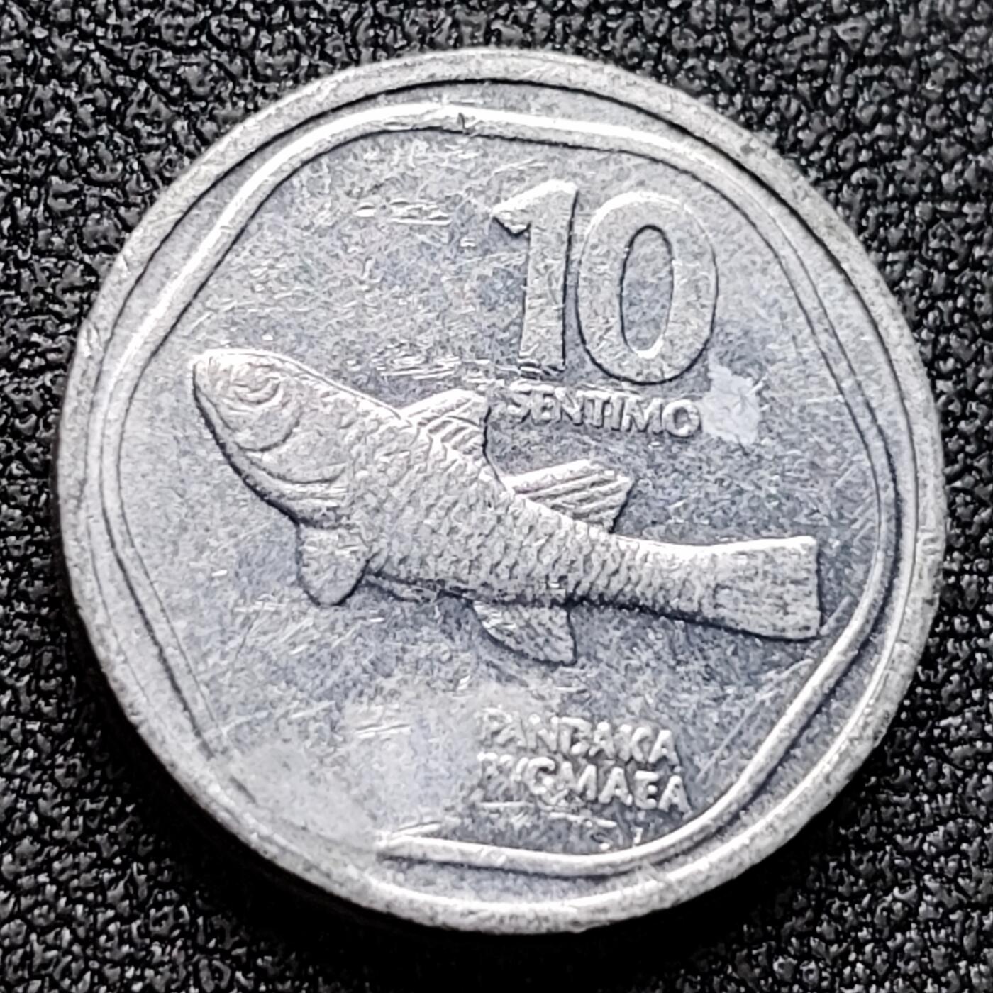 泉币菌-第119场-精品福利场 鱼  弗朗西斯科 菲律宾10分铝质硬币 18.95毫米 2.45克