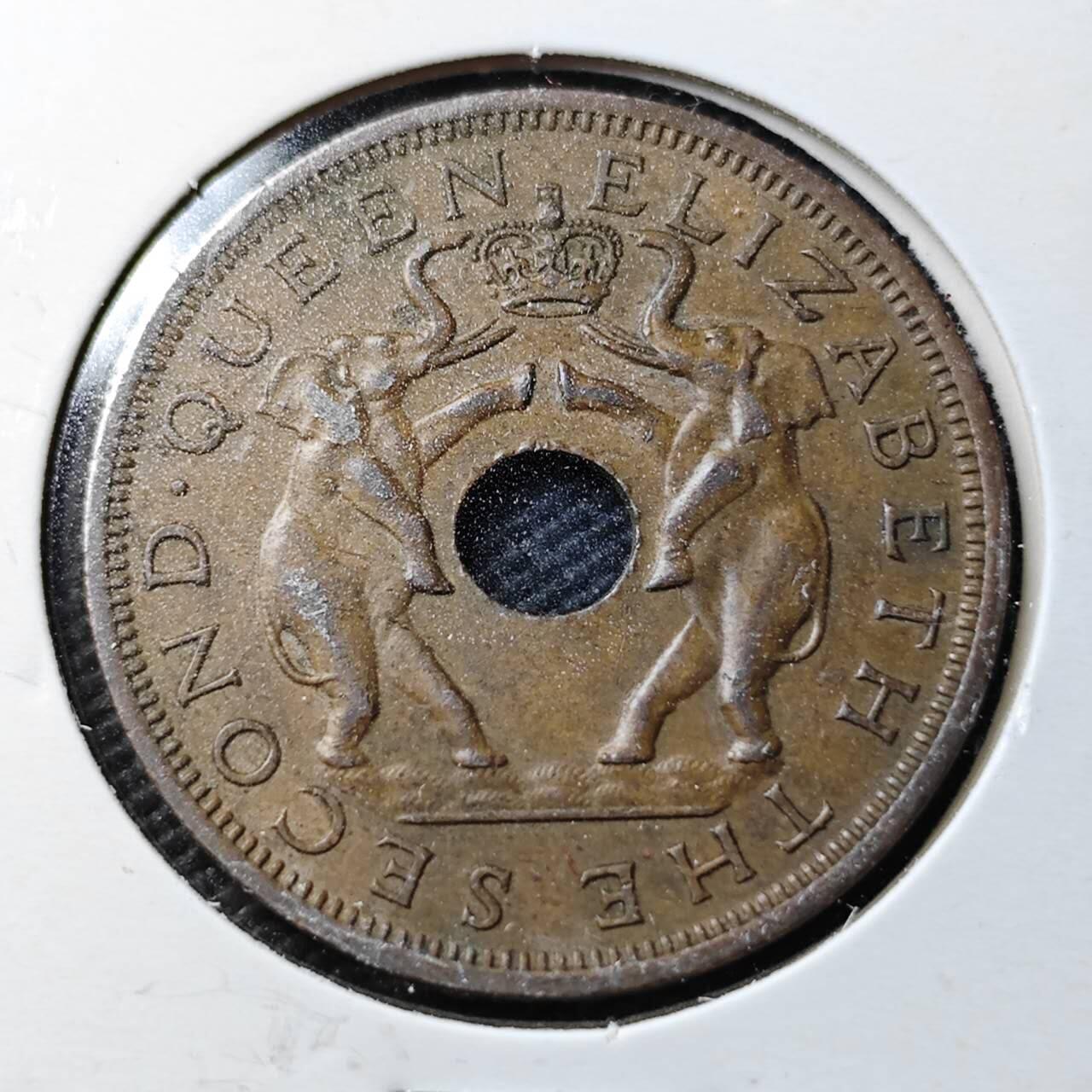 KK钱币收藏小铺  第360场  2月预留时间 周末发货  1963罗得西亚1便士铜币