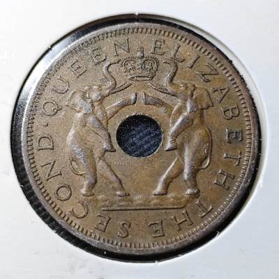 KK钱币收藏小铺  第360场  2月预留时间 周末发货 -  1963罗得西亚1便士铜币