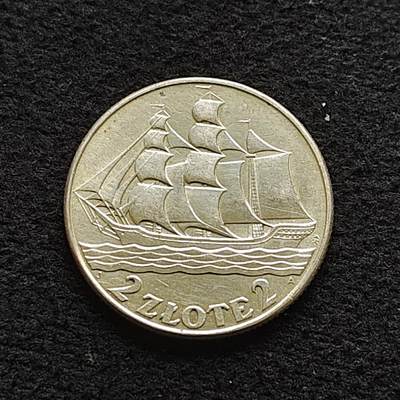 【全场包邮】纯粹捡漏拍472场（免费代拍第9场） - 波兰1936年2兹洛提帆船银币