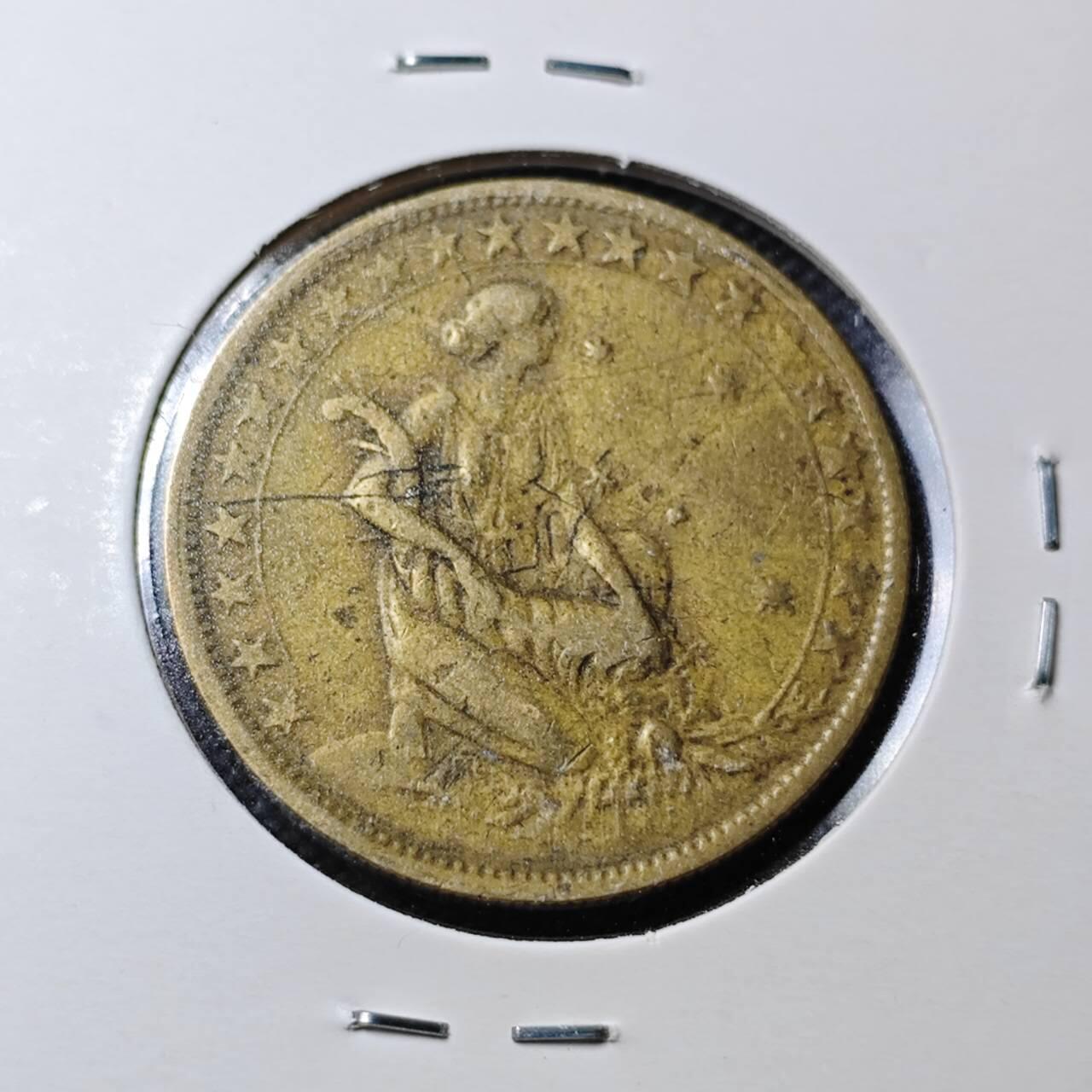 KK钱币收藏小铺  第360场  2月预留时间 周末发货  1925巴西1000瑞斯铜币