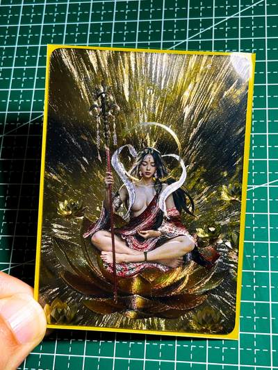 显眼宝35期 佣金1起 10月29日晚20:30截拍  - 狐狸卡牌 西游释厄 唐玄奘 成就金身 粗闪卡一张 63*88