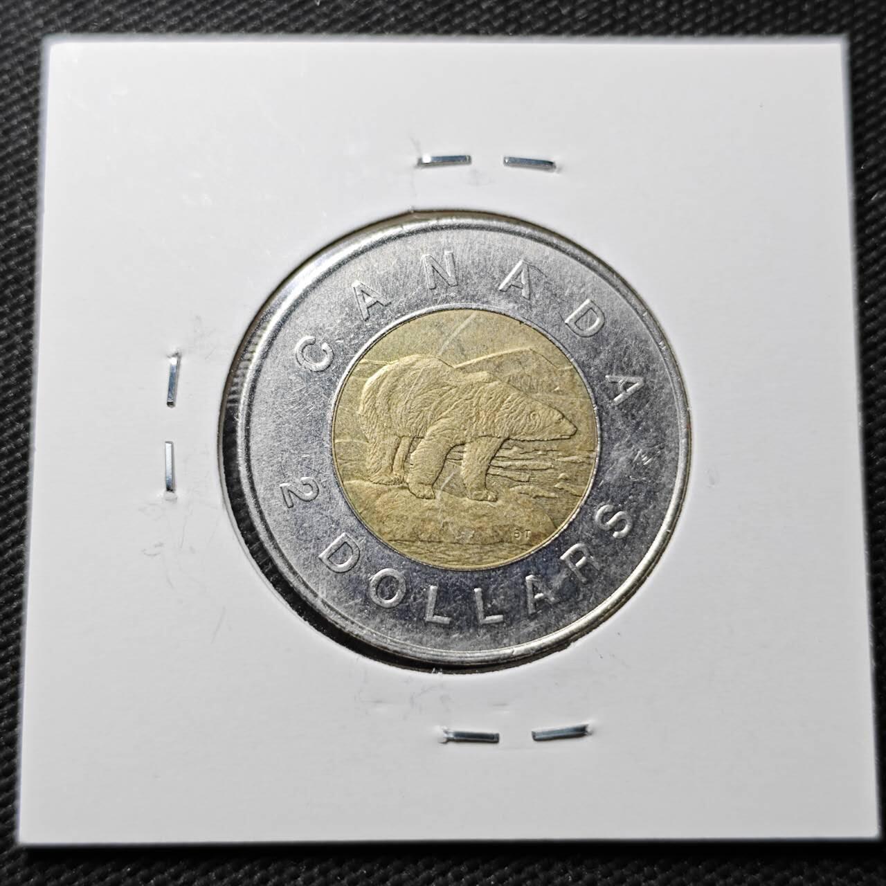 KK钱币收藏小铺  第360场  2月预留时间 周末发货  加拿大2元