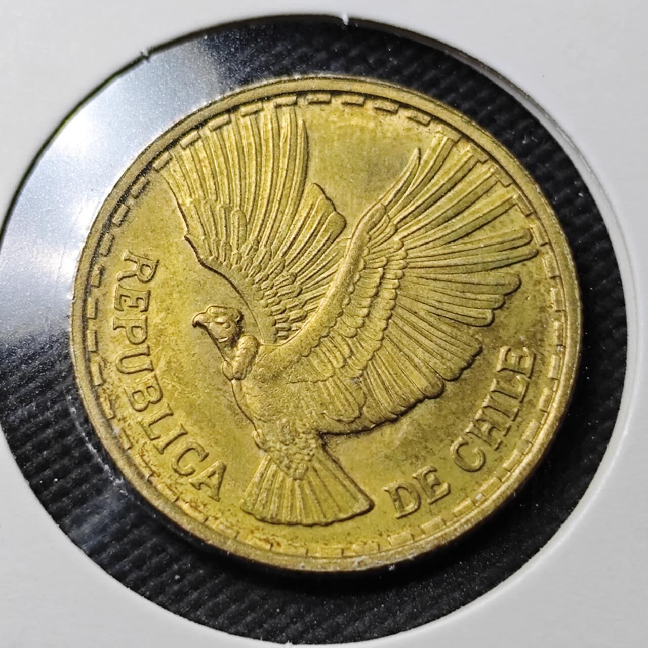 KK钱币收藏小铺  第360场  2月预留时间 周末发货  1970智利5分 好品铜币