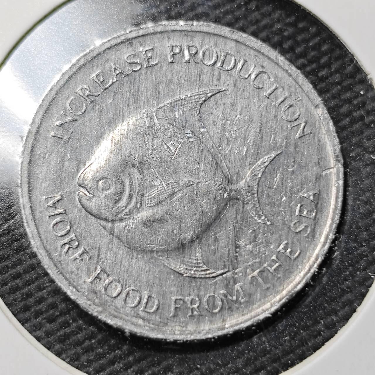 KK钱币收藏小铺  第360场  2月预留时间 周末发货  新加坡5分农粮纪念币