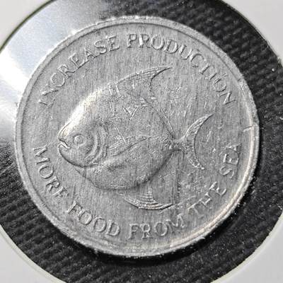 KK钱币收藏小铺  第360场  2月预留时间 周末发货 -  新加坡5分农粮纪念币