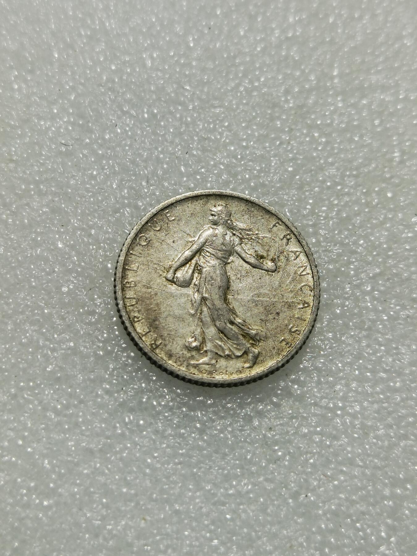 天下钱庄专场欢迎参拍 法国播种女神1法郎银币