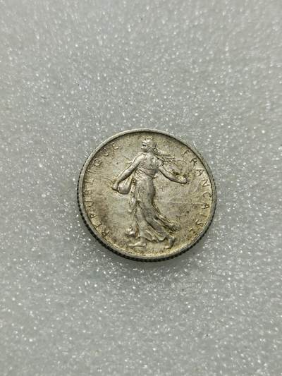 天下钱庄专场欢迎参拍 - 法国播种女神1法郎银币