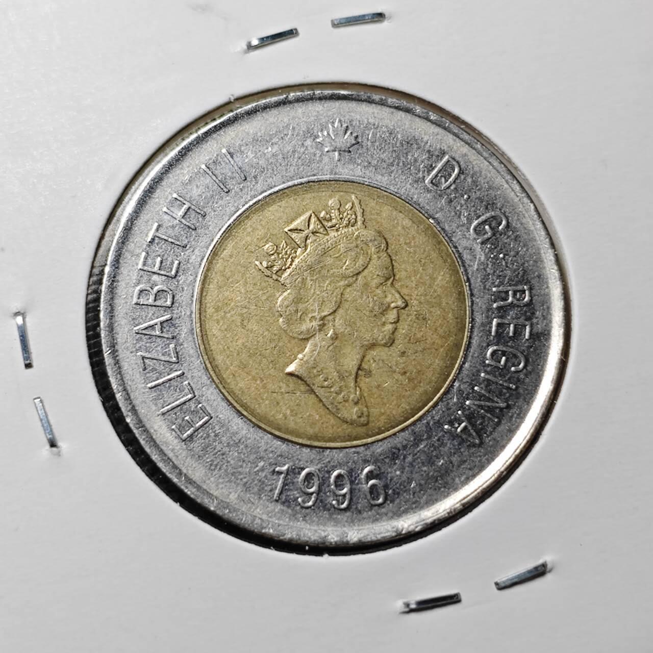 KK钱币收藏小铺  第360场  2月预留时间 周末发货  加拿大2元双色币