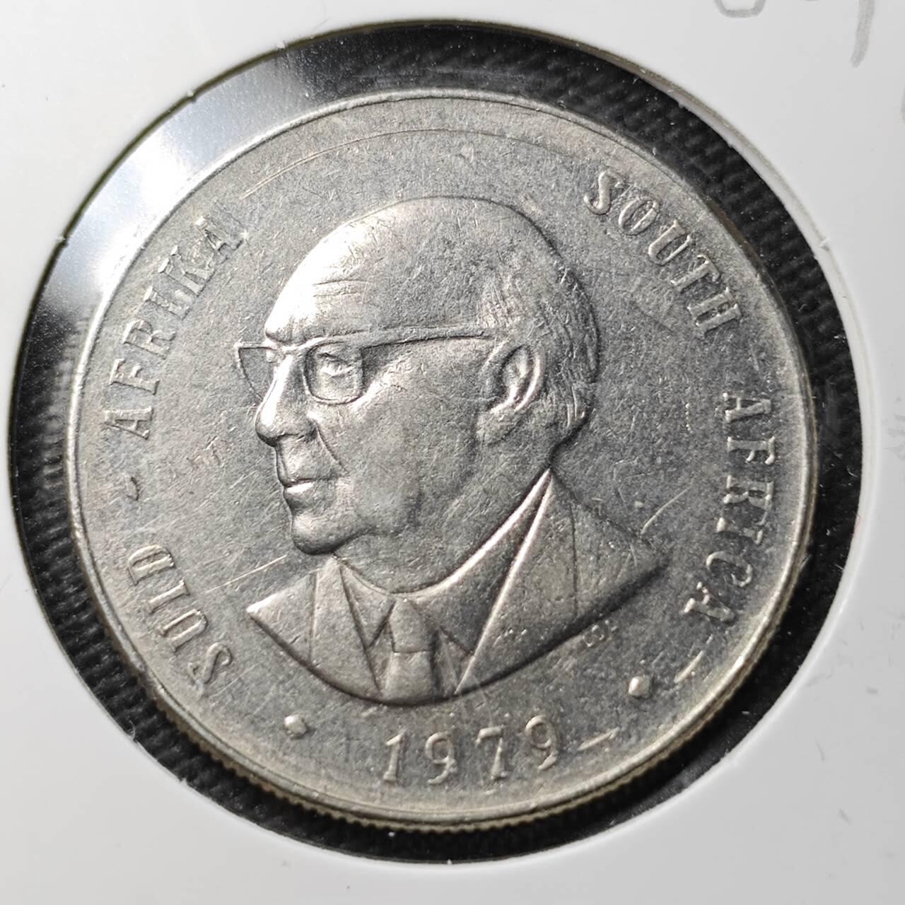 KK钱币收藏小铺  第360场  2月预留时间 周末发货  1979南非1兰特