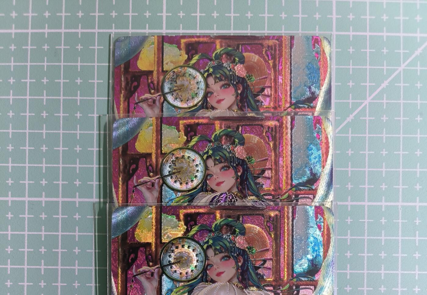 C先生卡牌 第15期 元集纪·刷子签·罐儿签·毒瘤签(持续收拍品中...) 【浮雕折光】燎原×罐儿《金瓶梅》李瓶儿 三渐变