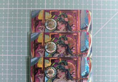 C先生卡牌 第15期 元集纪·刷子签·罐儿签·毒瘤签(持续收拍品中...) - 【浮雕折光】燎原×罐儿《金瓶梅》李瓶儿 三渐变