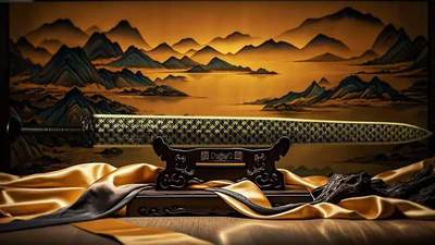 【现货】喀麦隆2025年亚洲武器系列越王勾践剑2盎司银币