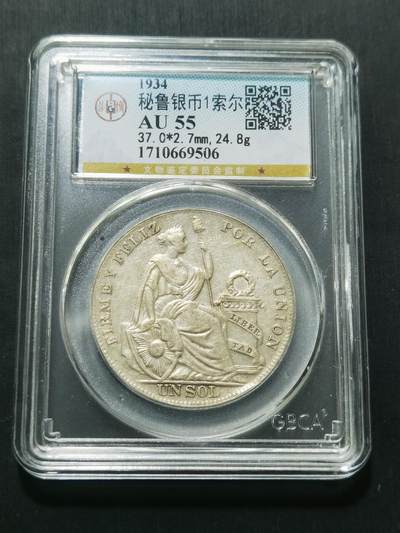 天下钱庄专场欢迎参拍 - 秘鲁1索尔银币