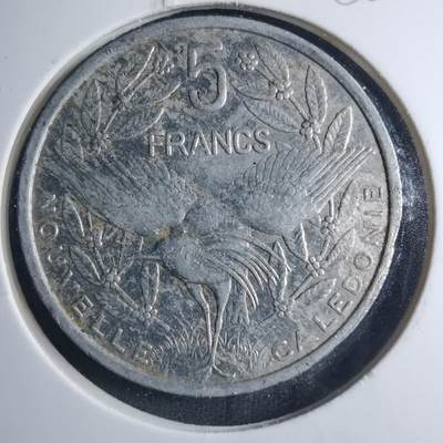 沼泽如烟--第885场 - 法属新喀里多尼亚1991年5法郎