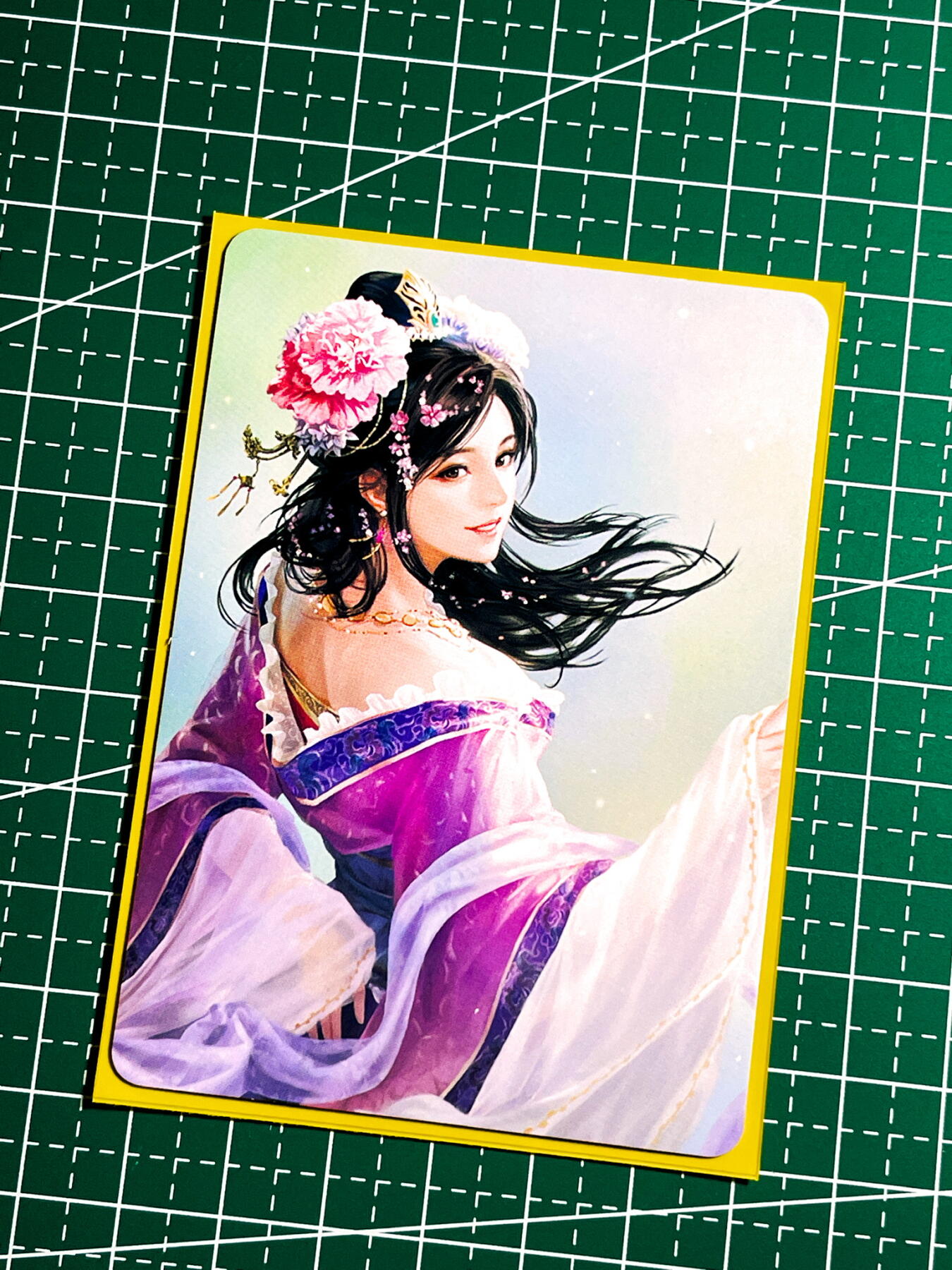 显眼宝35期 佣金1起 10月29日晚20:30截拍  三国 貂蝉一张 彩闪 63*88 