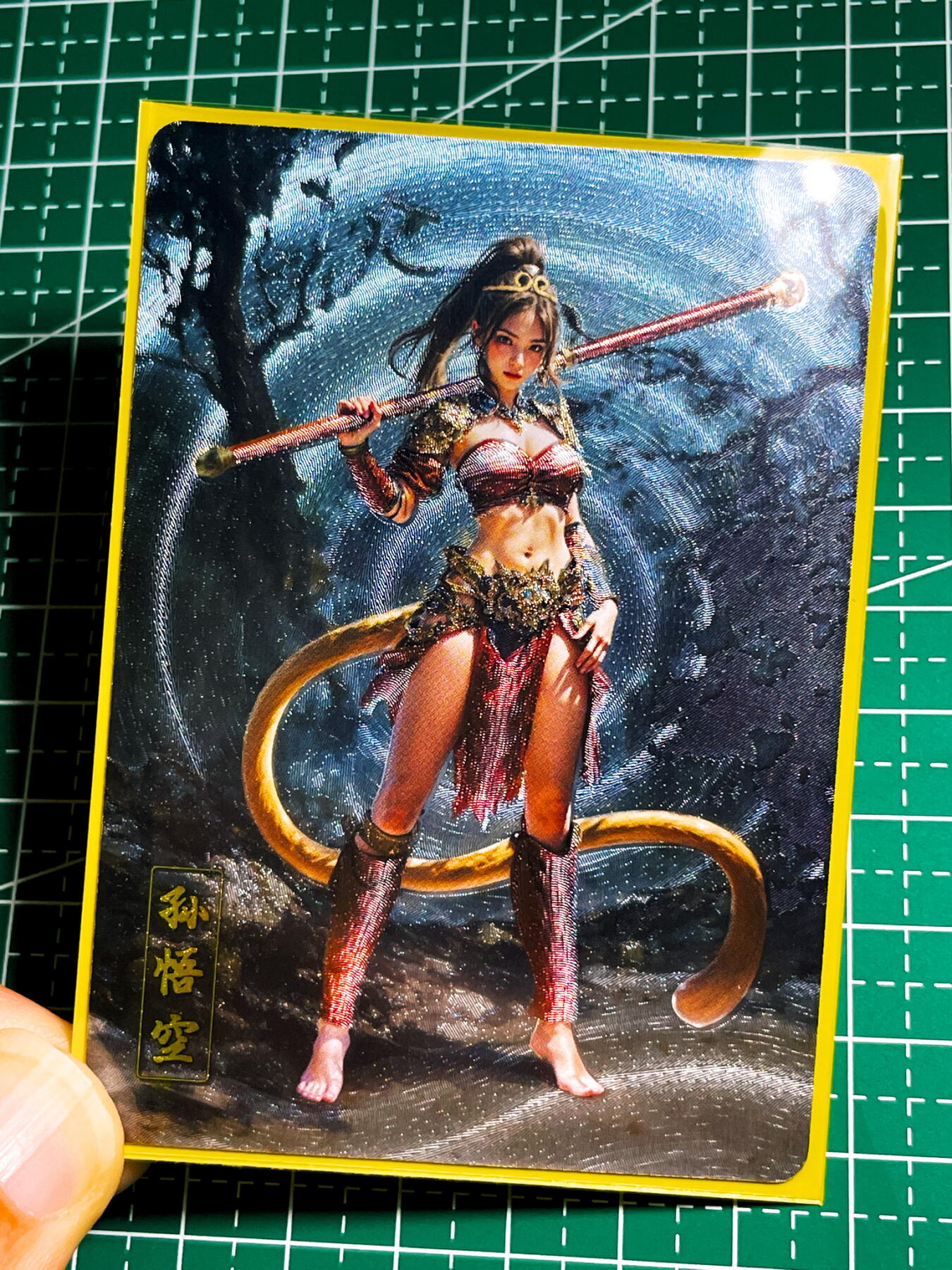 显眼宝35期 佣金1起 10月29日晚20:30截拍  狐狸卡牌 西游释厄传孙悟空 粗闪卡一张 63*88