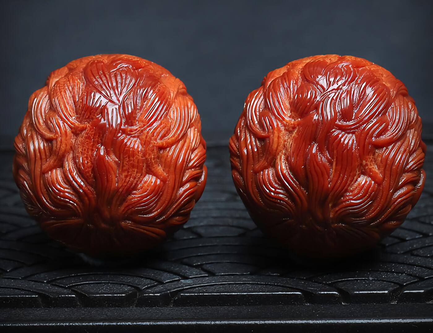 听雨轩 （十二）精品木雕 核雕 巴西橄榄核Q版萌孙悟空手球 35mm