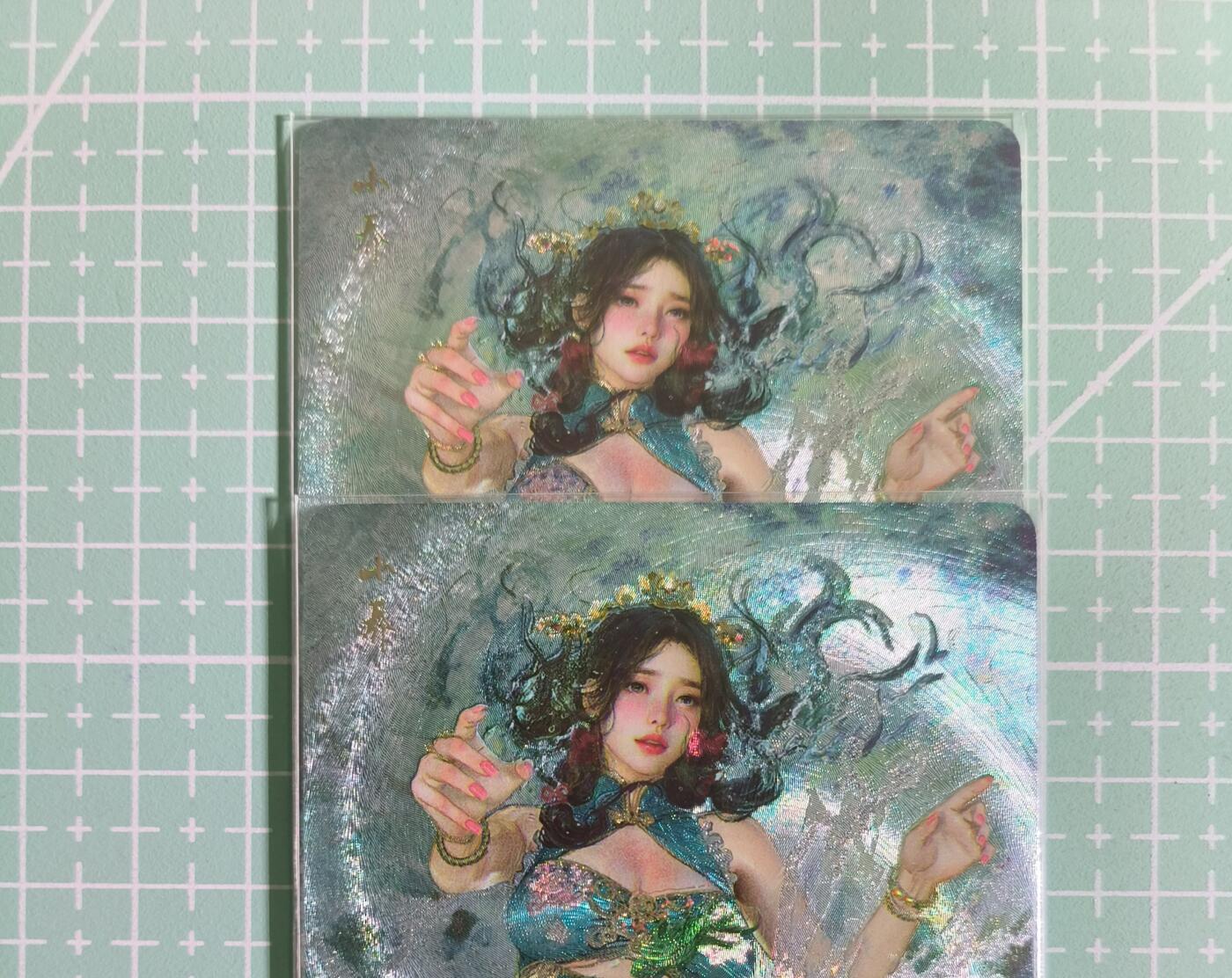 C先生卡牌 第15期 元集纪·刷子签·罐儿签·毒瘤签(持续收拍品中...) 【幻彩折光】燎原×刷子《人间传》小乔 双服饰