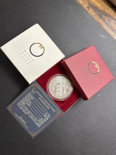 ❤️【币观天下】❤️ 第329期钱币拍卖- 2025.10.31周五晚上6点半场-长期征集拍品 - 原厂盒证奥地利2007年20欧元维也纳Triest南线铁路精制银币900银20克直径34毫米