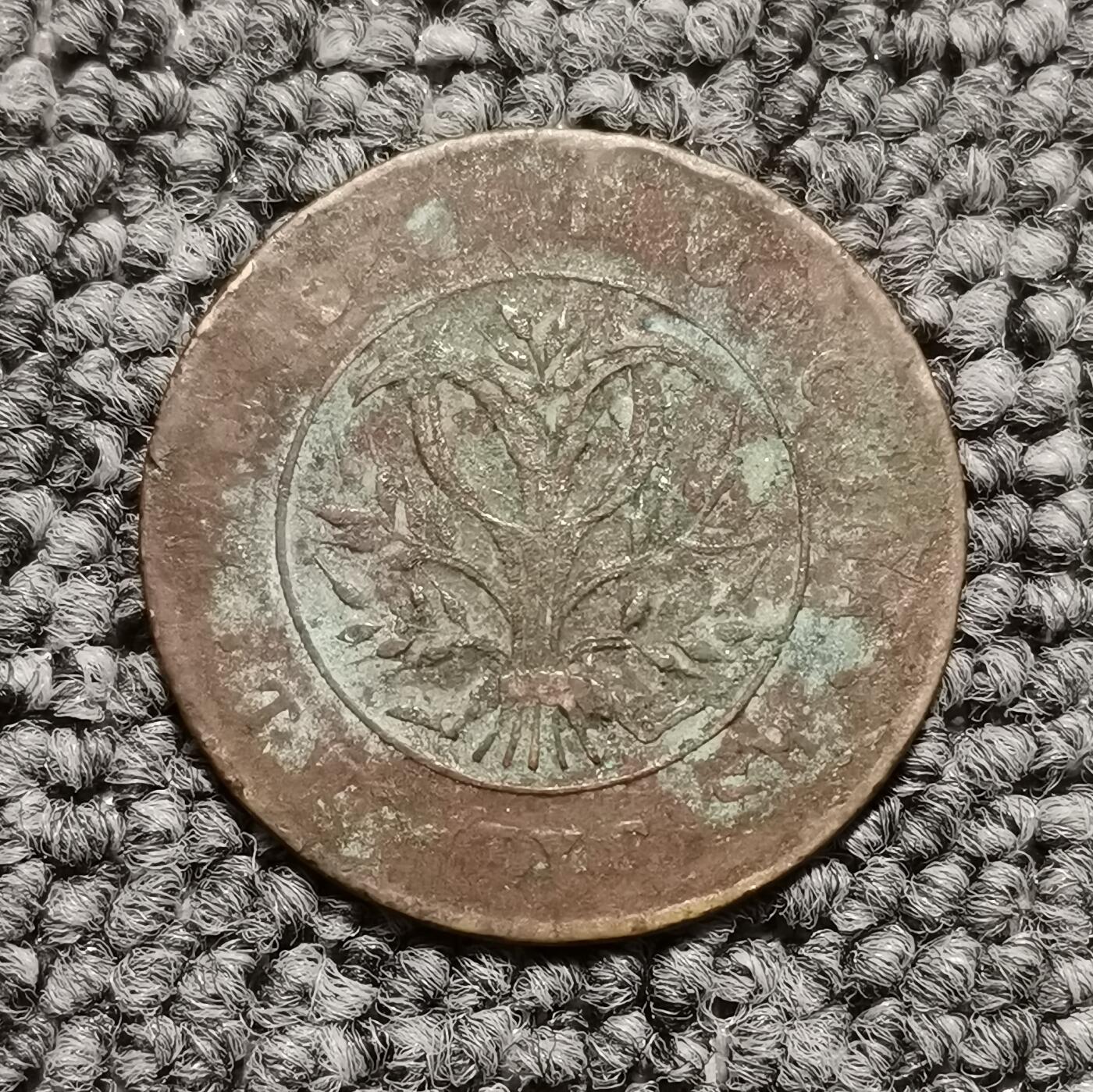 湖南省造双旗嘉禾旗上梅花二十文铜元