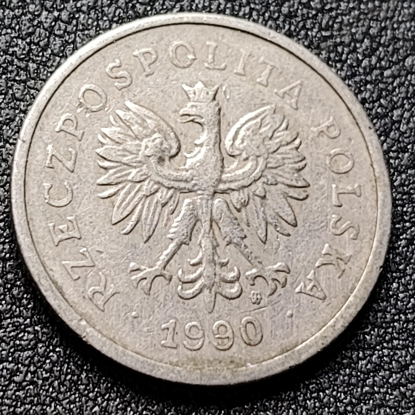 泉币菌-第119场-精品福利场 波兰1990年1兹罗提镍币 23MM 