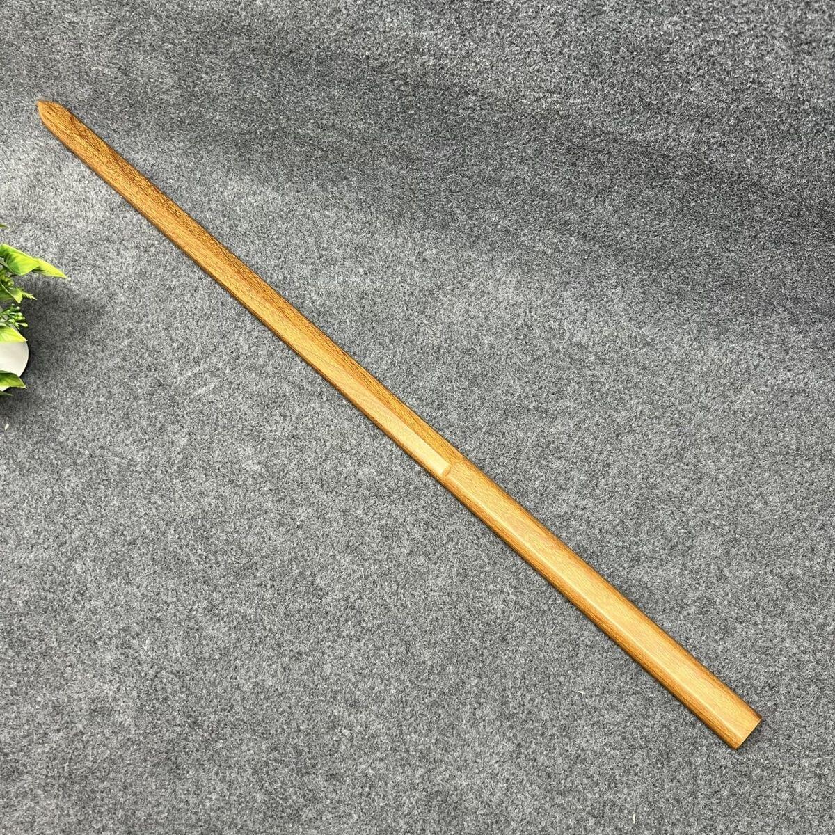 听雨轩（10） 名家名画中堂挂画（一） 重蚁木双手剑一体手工制作 实木太极棍剑 100*3.2*2.3cm