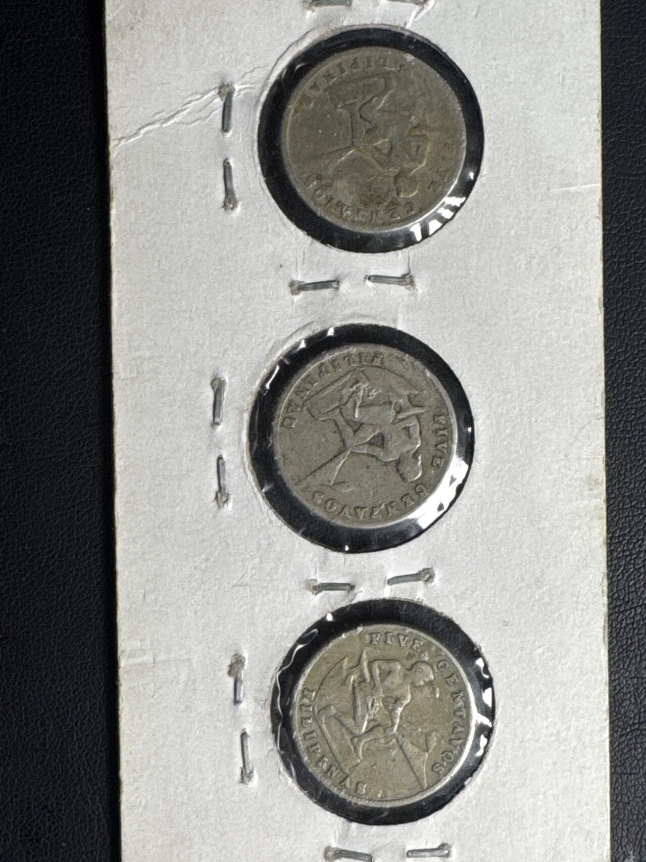 ❤️【币观天下】❤️ 第329期钱币拍卖- 2025.10.31周五晚上6点半场-长期征集拍品 菲律宾自治政府1944，1945三枚一套