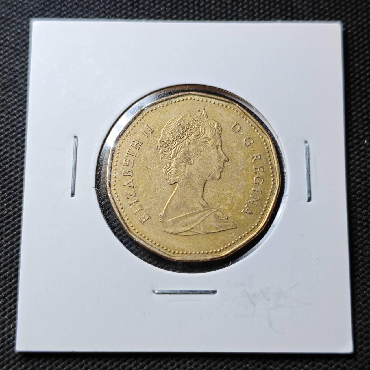 KK钱币收藏小铺  第360场  2月预留时间 周末发货 1989加拿大1元 