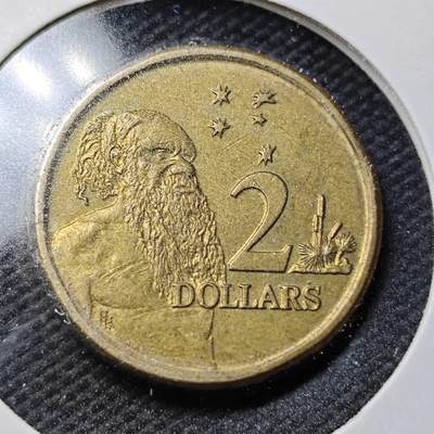 KK钱币收藏小铺  第360场  2月预留时间 周末发货 - 1988澳大利亚土著人2元 