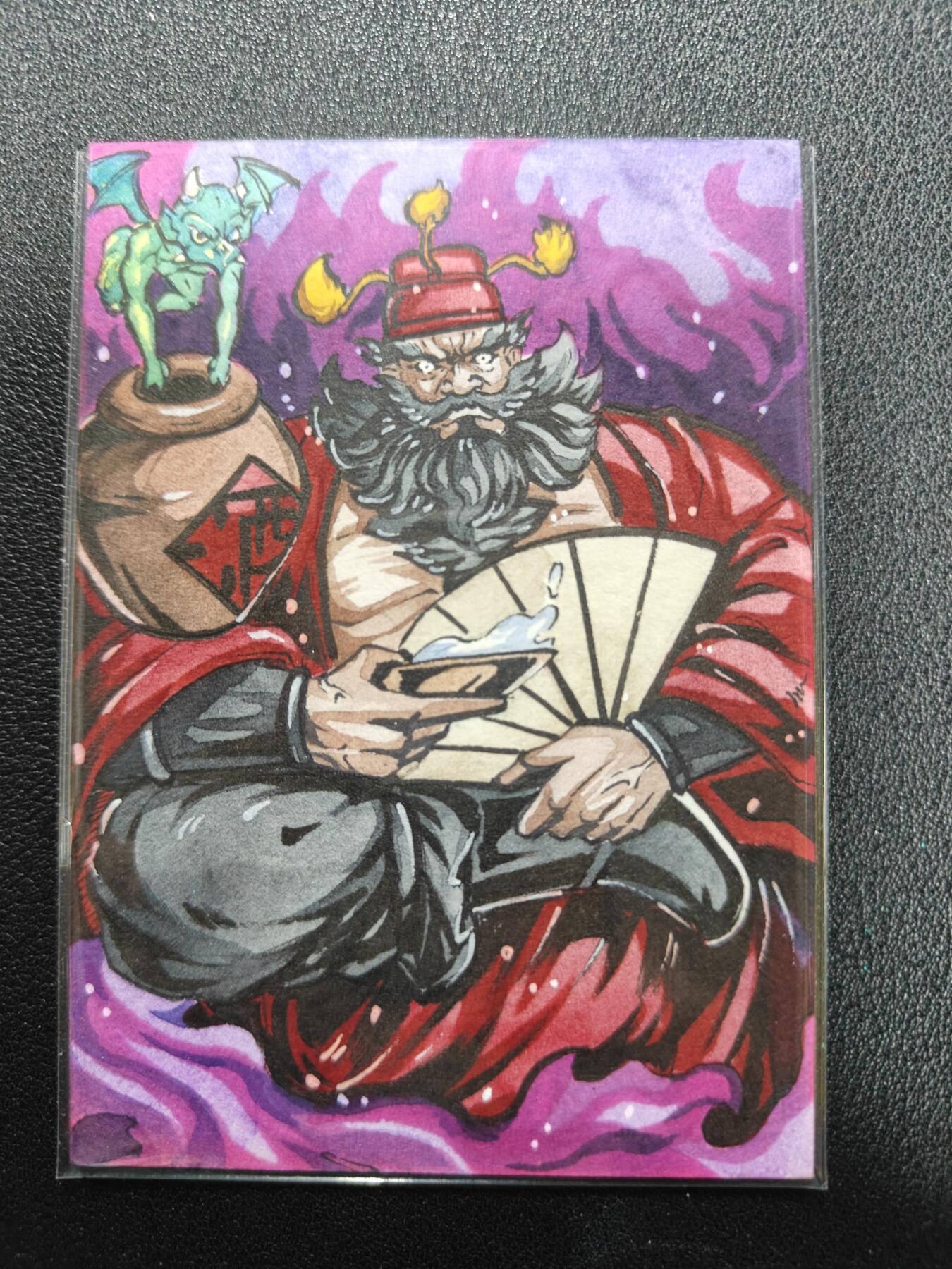 天玑星卡拍第134期《11.3周一截拍》持续收拍收评中 满赠卡需备注 【手绘卡】RUBICK 钟馗 手绘卡