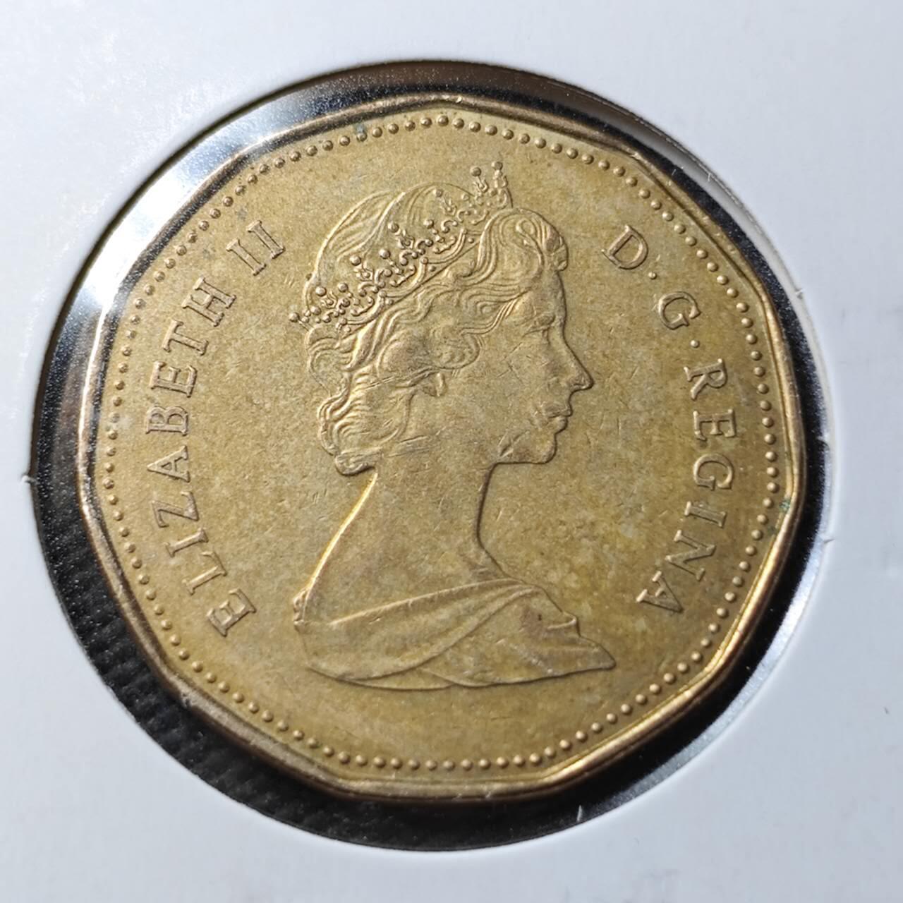 KK钱币收藏小铺  第360场  2月预留时间 周末发货 1989加拿大1元 