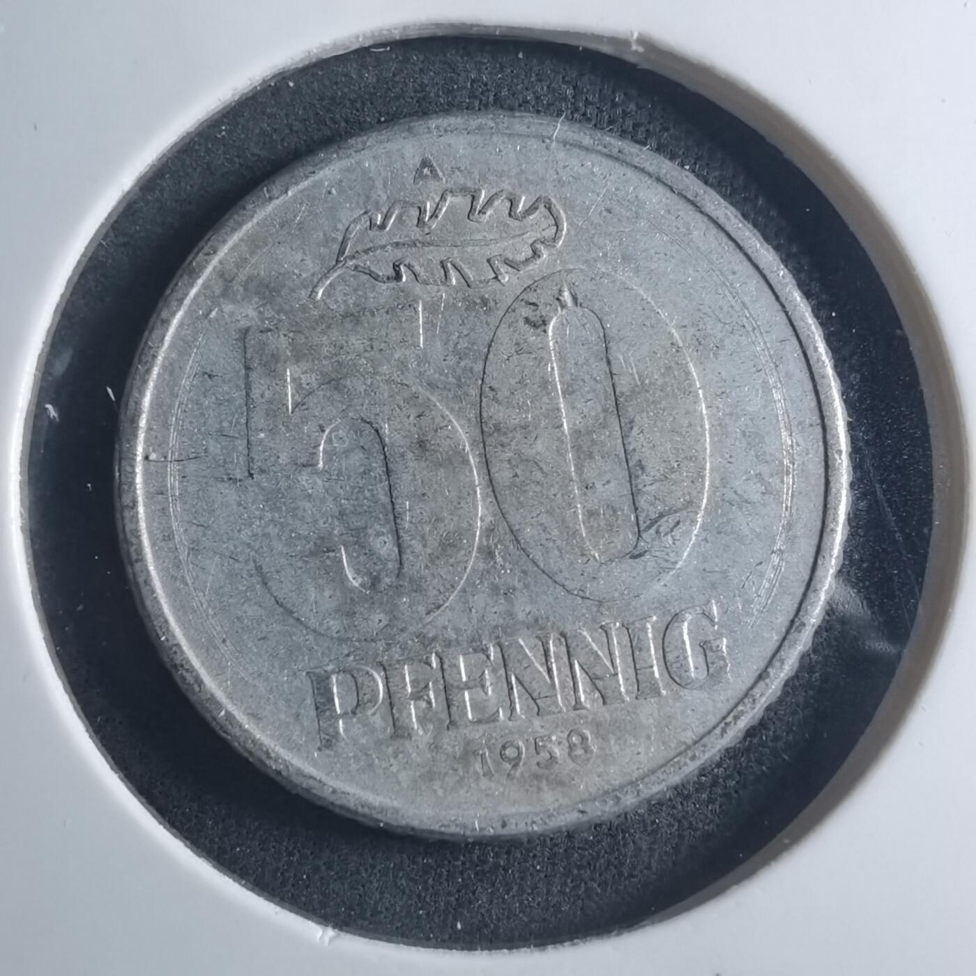 沼泽如烟--第885场 东德1958年50芬尼