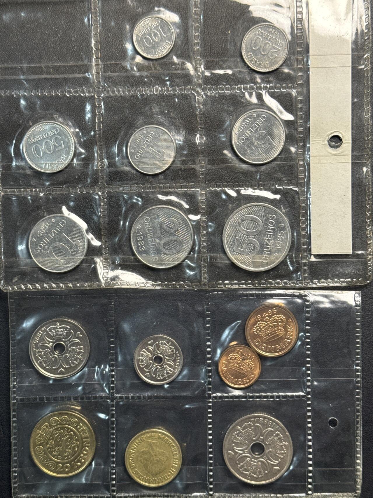 ❤️【币观天下】❤️ 第329期钱币拍卖- 2025.10.31周五晚上6点半场-长期征集拍品 巴西+丹麦各一套