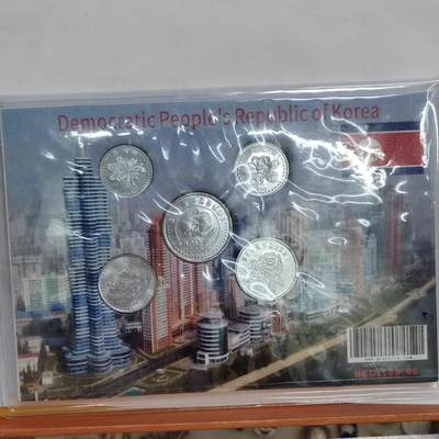 PCAI钱币30-571  乱七八糟钱币小专场 - 朝鲜铝币样币一套