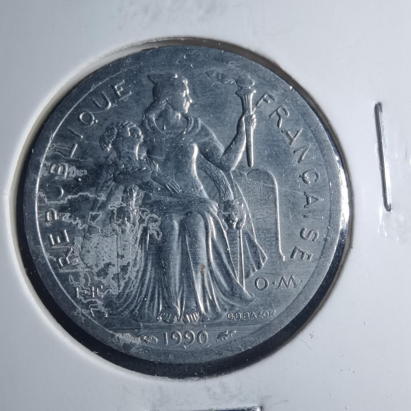 沼泽如烟--第885场 法属新喀里多尼亚1990年2法郎